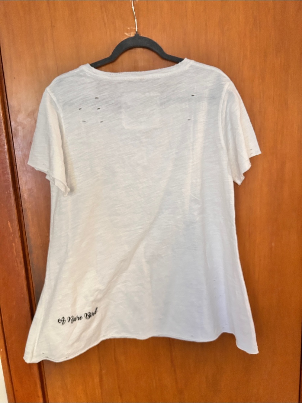 White 'Overcomer' Butterfly Short Sleeve Tee - Rhinestone Detail - Picture 2 of 3
